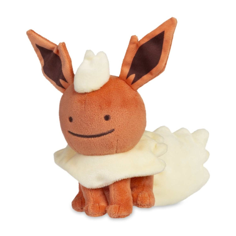 Officiële Pokemon center knuffel ditto transform Flareon +/- 18cm